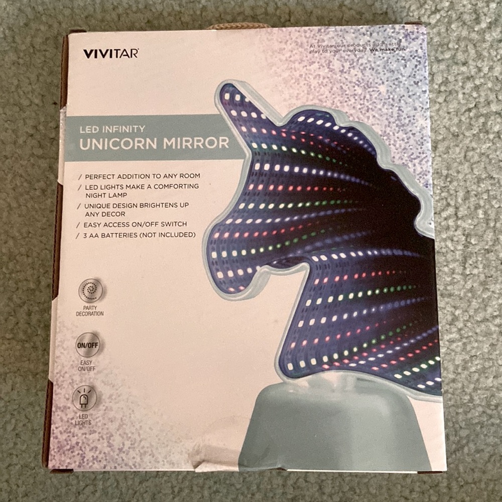Unicorn LED infinity Mirror NIB